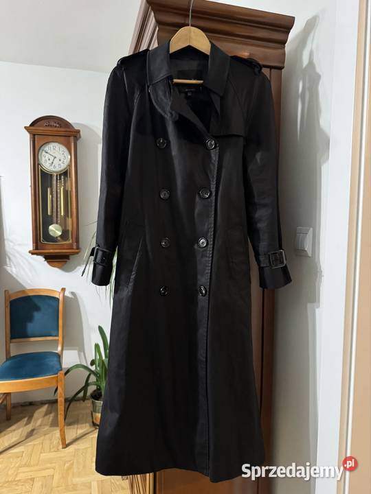 Płaszcz damski XS trencz czarny Massimo Dutti z Częstochowa