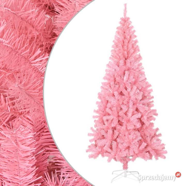 vidaXL Sztuczna choinka ze stojakiem różowa 240 Warszawa