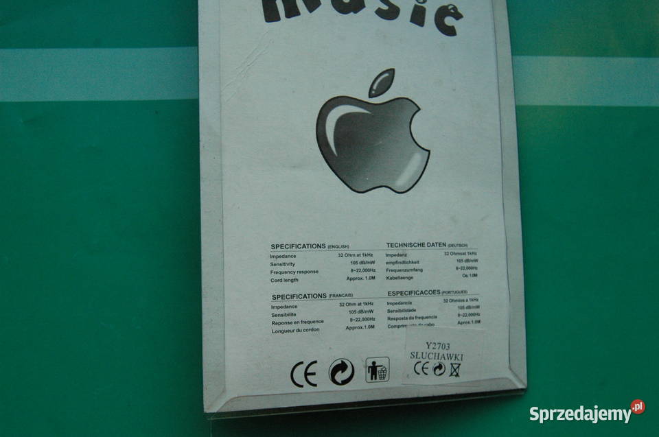 słuchawki z regulacją głośności ipod mini 400pro Gdynia sprzedam