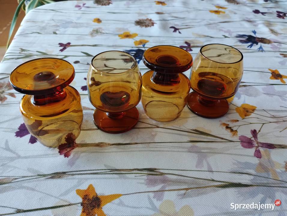 PRL kieliszki Huta Sudety Sadowski 4 Kieliszki i pucharki Kutno sprzedam