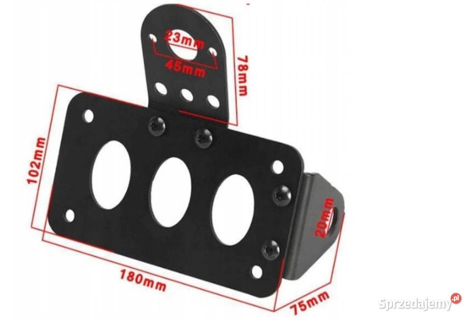 Uchwyt boczny mocowanie tablicy rejestracyjnej Sosnowiec