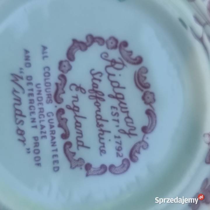 Bulionówki Ridgway łódzkie Pabianice