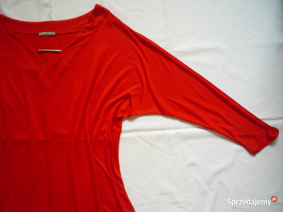Orsay 42XL Czerwona bluzka nietoperz Rozmiar 42(XL) Szczecin