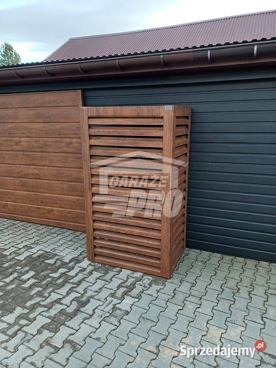 Osłona pompy ciepła 70x40x190 ciemny orzech Radom