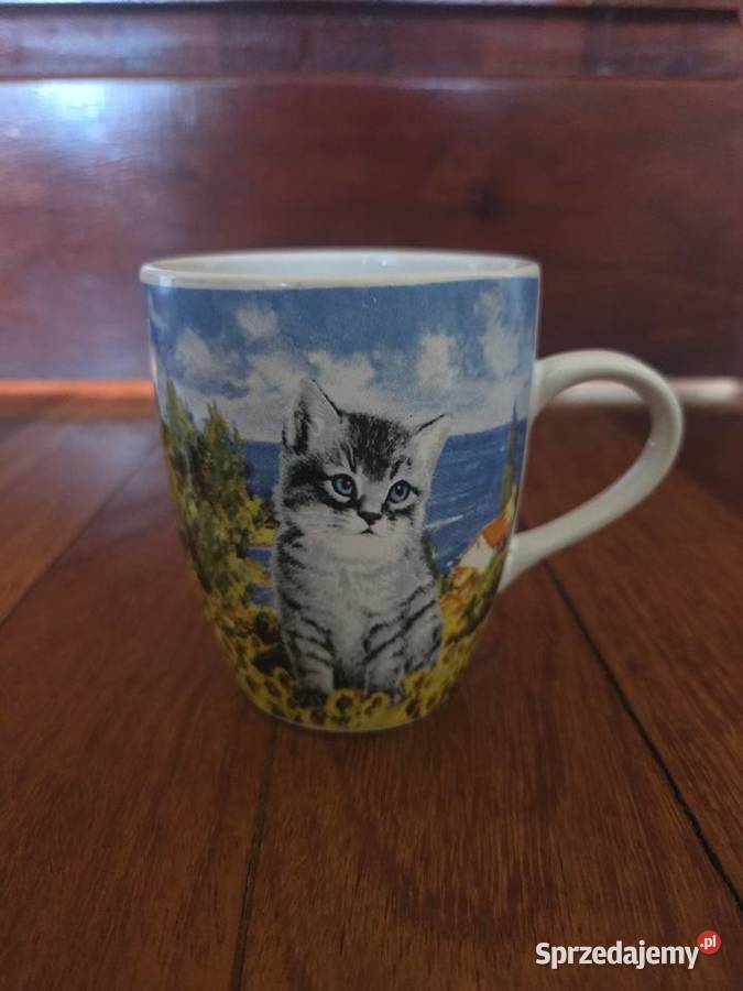 Zestaw 3 kubków z kotkami stan NOWY Czaplinek sprzedam