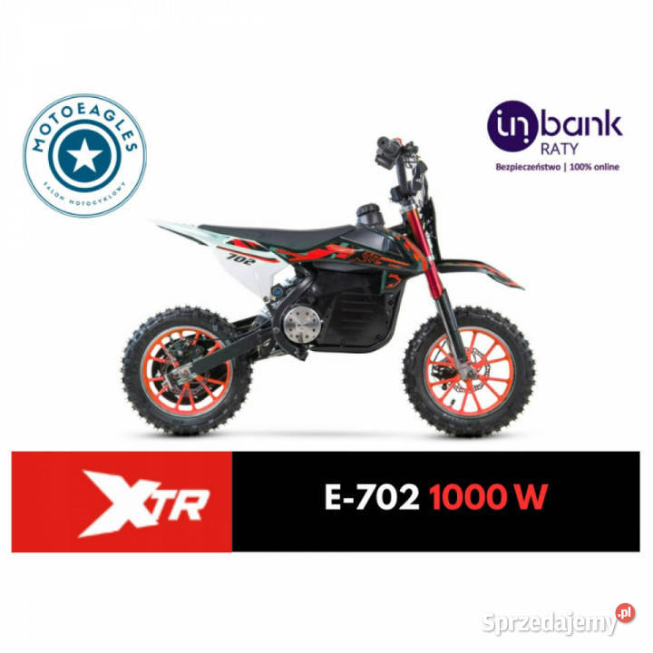 XTR Inny Elektryczny Mini Cross XTR E702 1000 W łańcuch Motocykle, skutery, quady Stare Miasto sprzedam