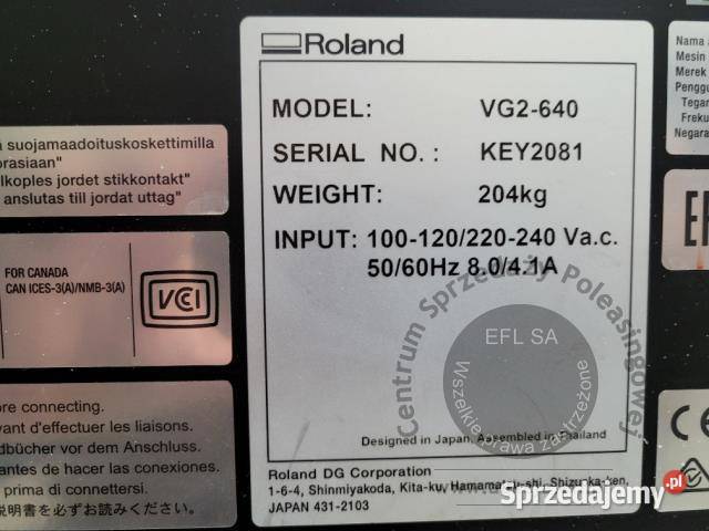Ploter ROLAND VG2640 2021r Magnice