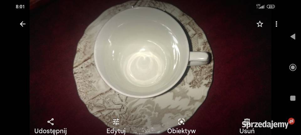 Antyk filiżanka Luneville porcelana Francja XIX sprzedam