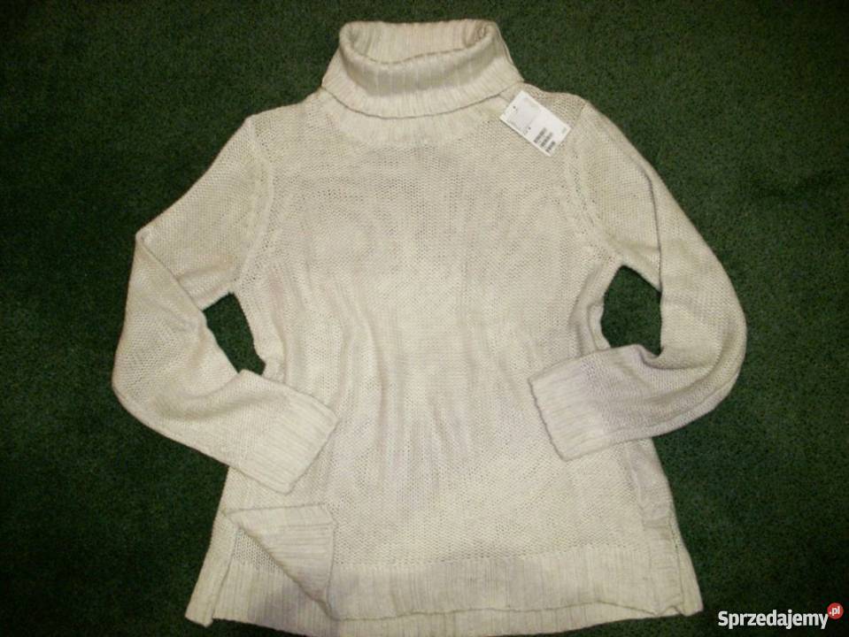 HM ciepły NOWY sweter z golfem LUŹNY 36 38 Rozmiar 38(M) małopolskie