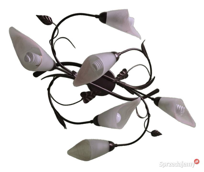 Lampa sufitowa 6x E14 miedź antyczna Krzeszowice sprzedam