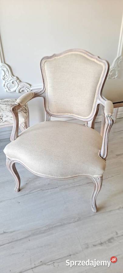 Stylowy fotel len Boho Schabby Chic Ludwik Szczecin
