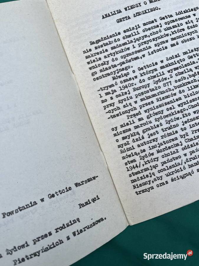 Katalog i Analiza wiedzy o monecie Getta Łowicz