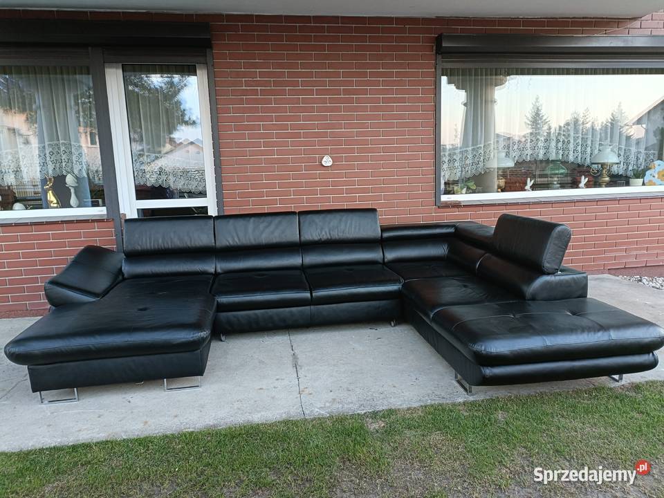 Sprzedam narożnik ze skóry Komplety wypoczynkowe Konin sprzedam