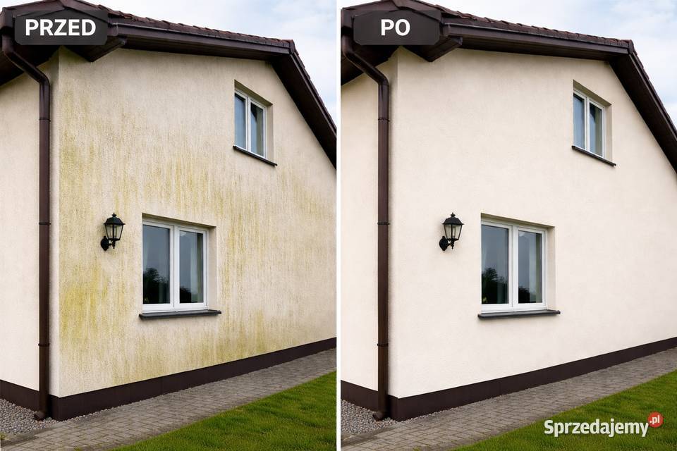Mycie kostki brukowej elewacji i dachów Wolne Łódź