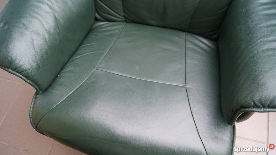 Fotel obrotowy skórzany duński DESIGN