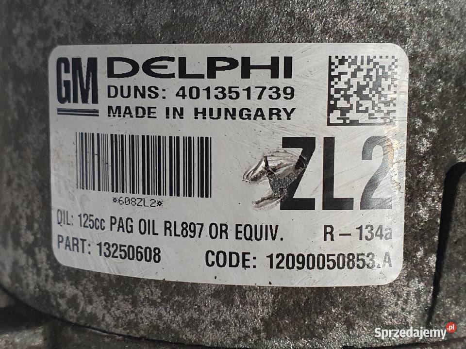 SPRĘŻARKA KLIMATYZACJI Opel Meriva B 14 16V Chełm