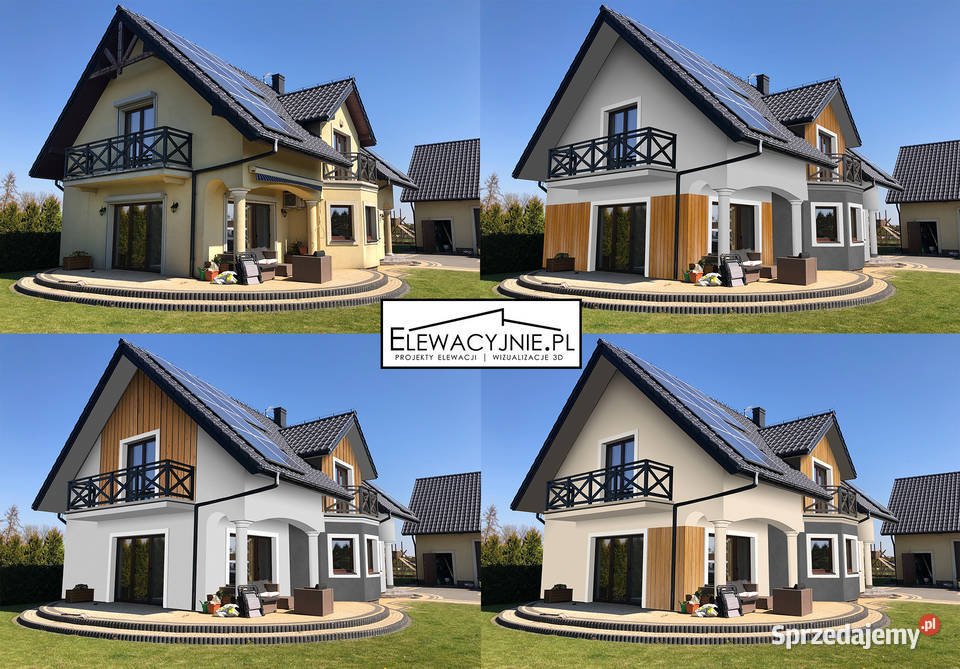 Projekt elewacji wizualizacja wizualizacje 2d 3D Warszawa