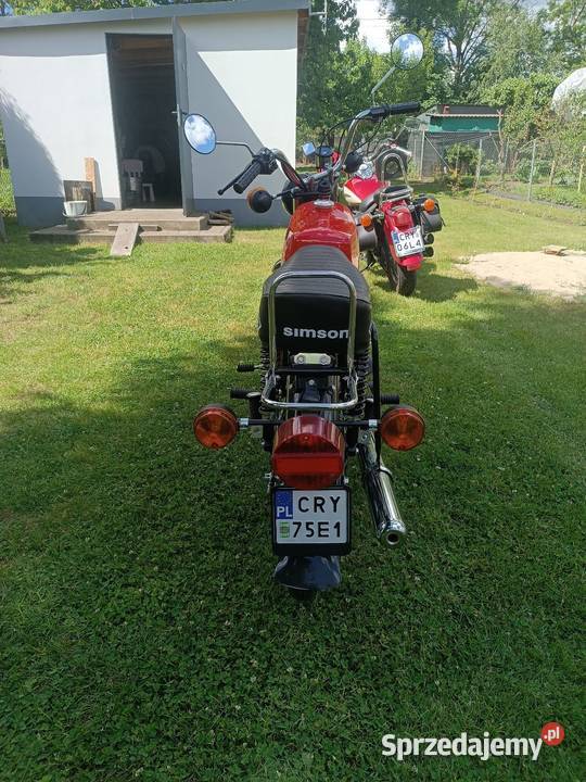 Simson S51 czerwony Simson kujawsko-pomorskie Rypin