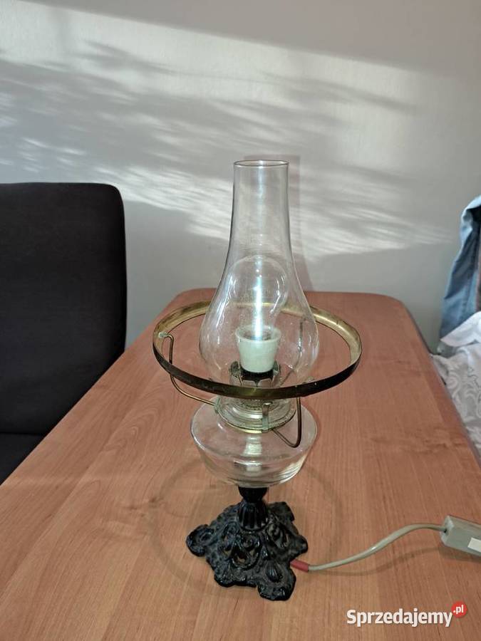 Retro lampa stołowa lata 60 te dolnośląskie Lubań