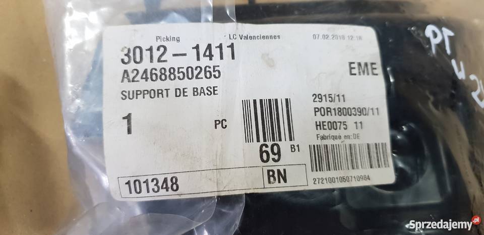 MERCEDES W246 B KLASA 12 ŚLIZG ZDERZAKA TYŁ Pozostałe Bieleń sprzedam