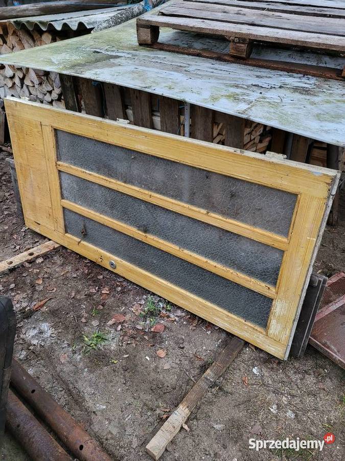 Drzwi używane drewniane garażowe wejściowe Rędziny sprzedam