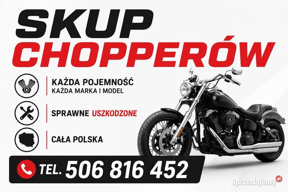 SKUP MOTOCYKLI CHOPPER CRUISER KLACZYCZNE KAŻDA Bielsko-Biała usługa