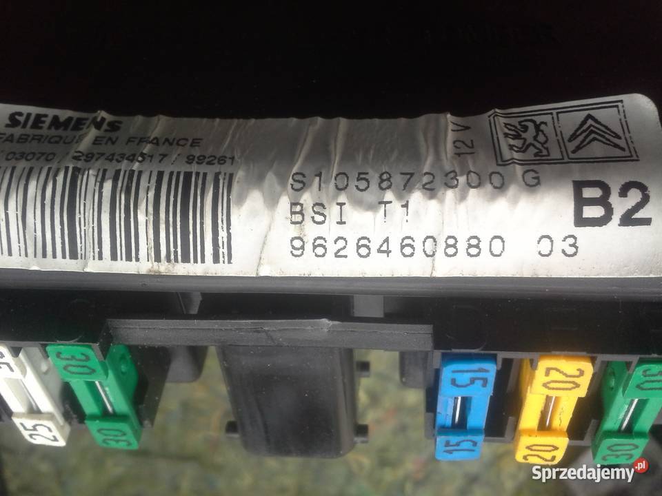 MODUŁ BSI PEUGEOT CITROEN S105872300G 9626460880 Dębno sprzedam