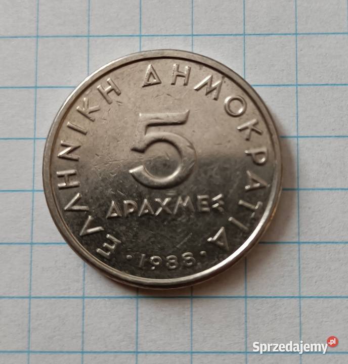 5 DRACHM 1988 GRECJA sprzedam