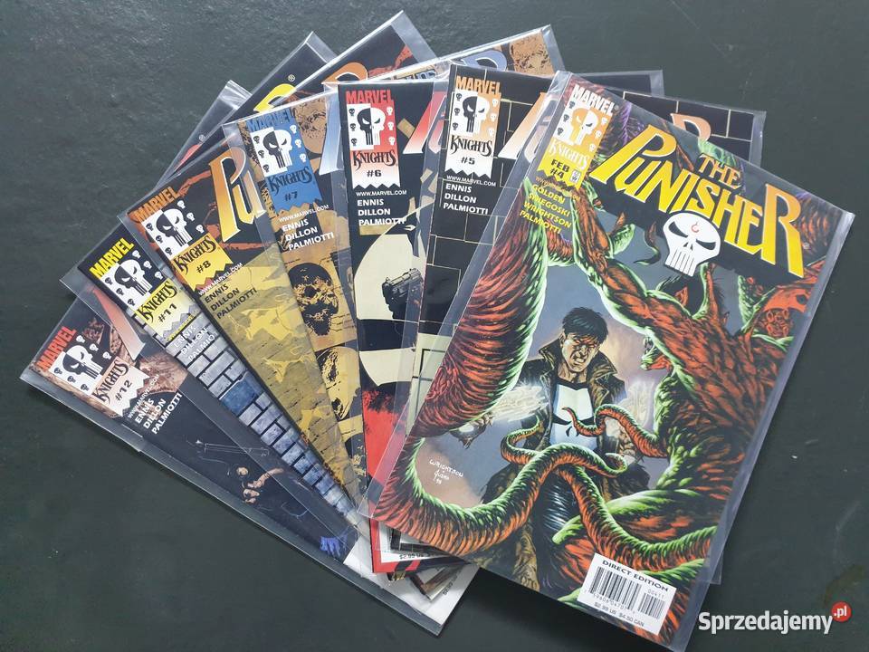Marvel Knights The Punisher 7 oryginalnych Gdynia
