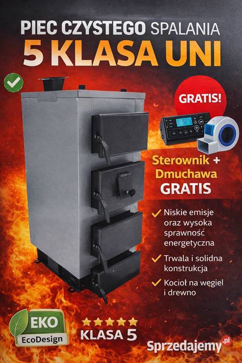 Kocioł piec CO Drewno węgiel 5 klasa 25kW Wadowice