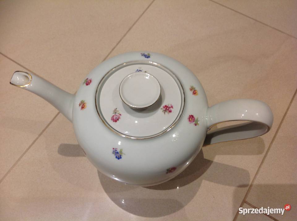 Dzbanek do Herbaty Stara Porcelana Volkstedt Nowa Sól