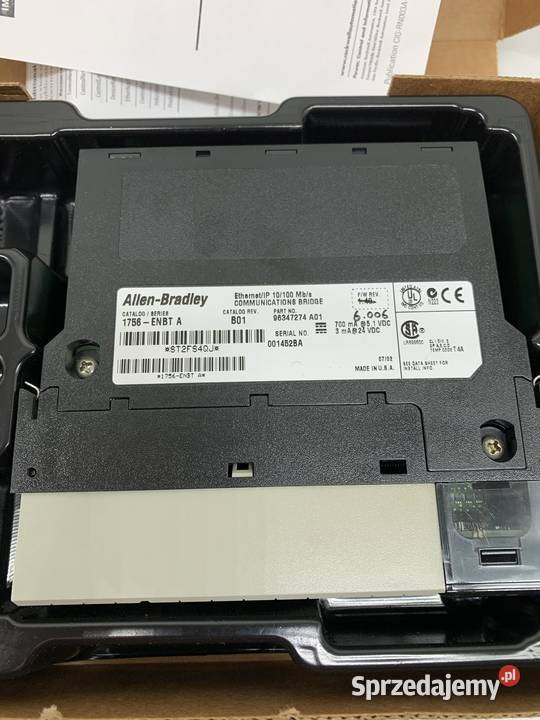 Allen Bradley 1756ENBT ControlLogix Ethernet Pozostałe Warszawa