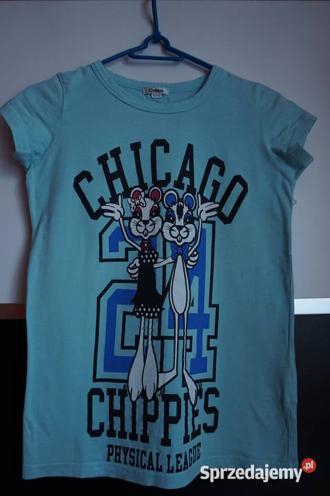 koszulka tshirt błękitna z napisami Cubus 134140 Cubus Toruń sprzedam
