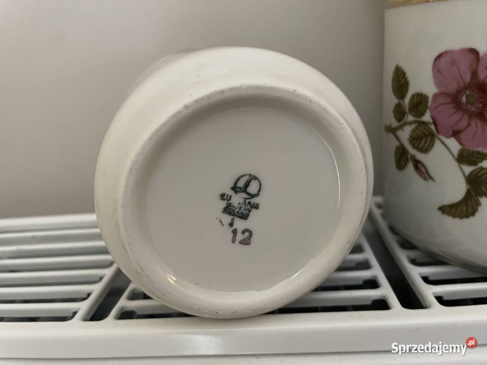 Lubiana porcelanowy kubek PRL Pruszcz Gdański