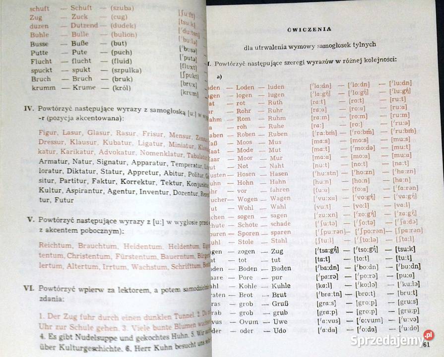 Wymowa niemiecka Rozemaria Krystyna Tertel Pozostałe