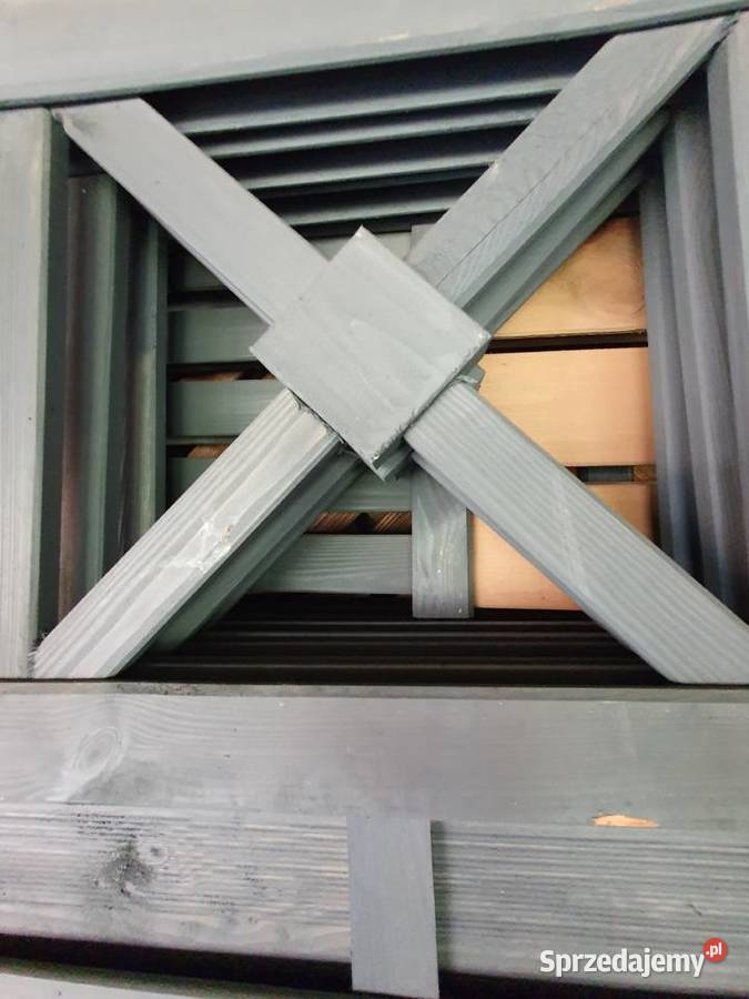 NOWY Płot drewniany PARMA malowanylazura szara 5 Płoty osłonowe dolnośląskie Wrocław