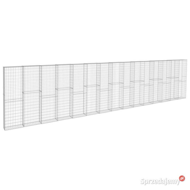 vidaXL Ściana gabionowa z pokrywami mazowieckie Warszawa sprzedam