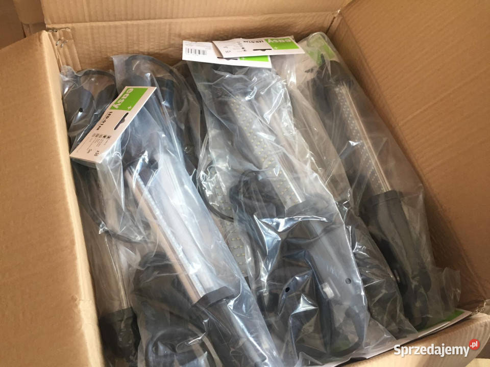 Lampy warsztatowe LED 10 SZTUK na 5 m kablu NOWE Ruda