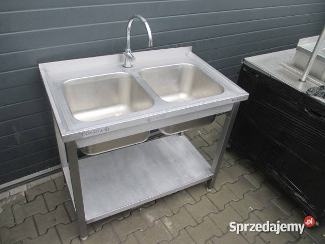 Zlew 2 Komory Dwukomorowy Stal Nierdzewna Ostrów Wielkopolski sprzedam