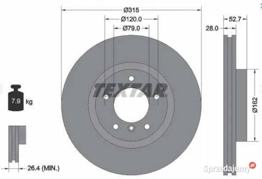 Tarcze BMW E36 M3 Z3 nowe prawa lewa Textar Pruszków