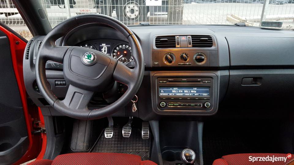 Skoda Fabia II Monte Carlo 12 TSI 105 salon I wł czerwony Katowice sprzedam