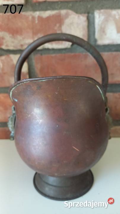 Pojemnik miedziany z ceramiką Osłonka na Gawroniec