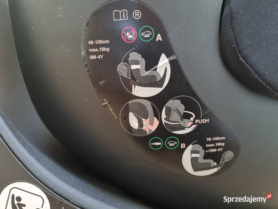 Fotelik samochodowy Cybex Siriona S Isize z bazą śląskie Pawłowice