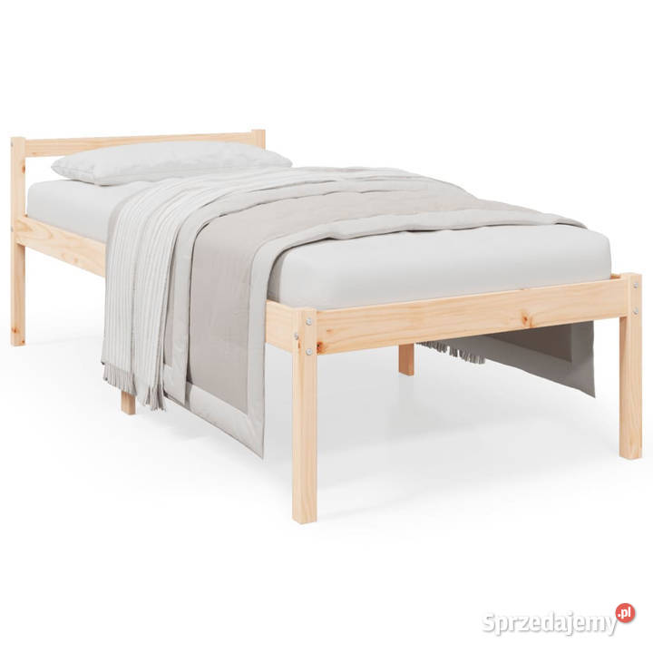 Łóżko seniora lite drewno sosnowe 100x200 205cm
