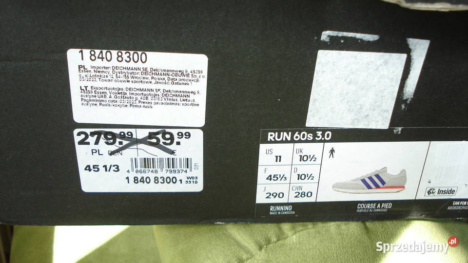 Buty Męskie Adidas nowe r105 Run 60s 30 łódzkie Łódź