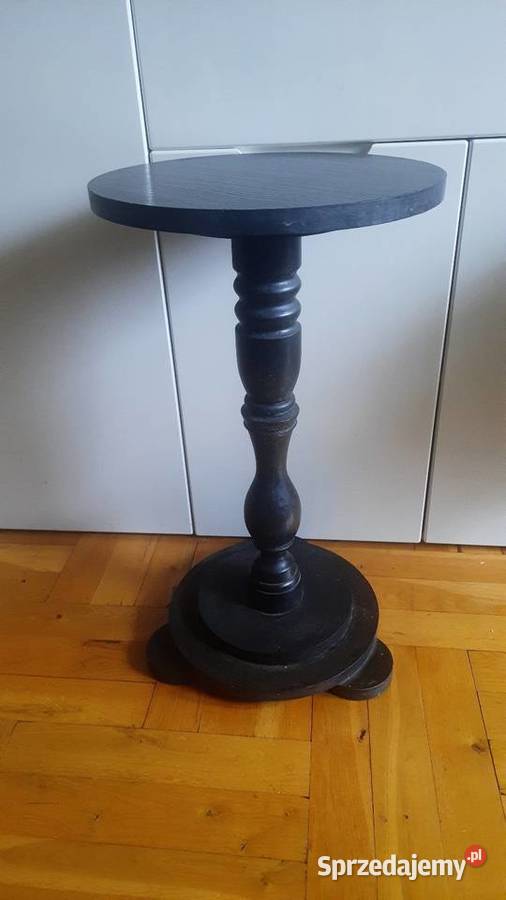 Stolik kawowy kwietnik drewniany