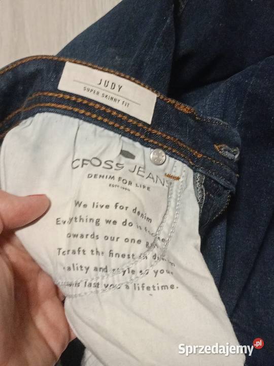 Cross Jeansy damskie granatowe Super Skinny Fit Dżins
