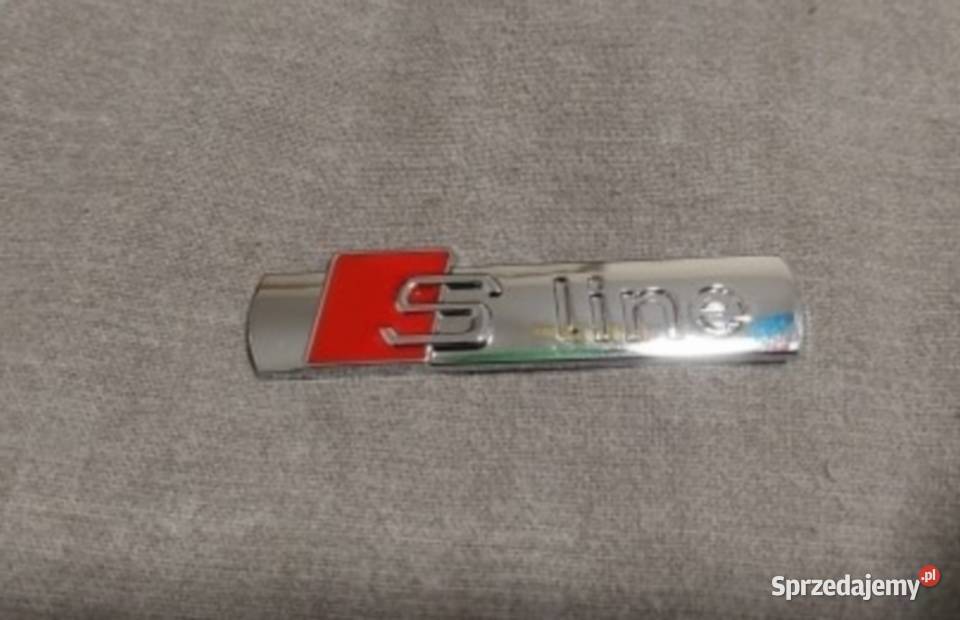 NOWY klejany znaczek S LINE SLINE srebrny połysk Zamość sprzedam