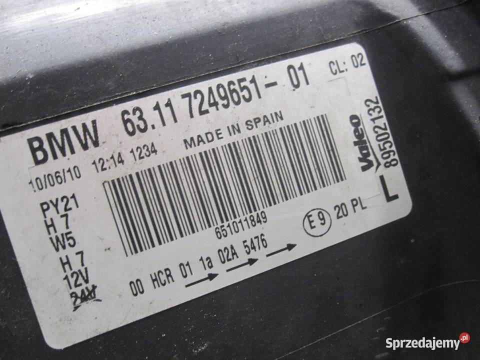 BMW E82 10r lampa lewa przód ANGLIK 724965101