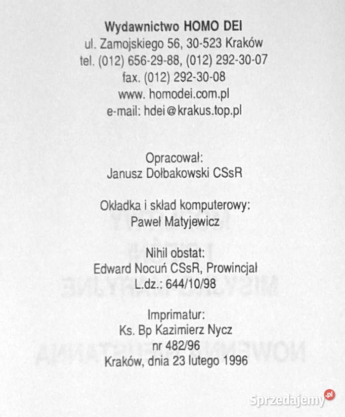 Modlitwy i pieśni misyjnomaryjne Janusz Chełm